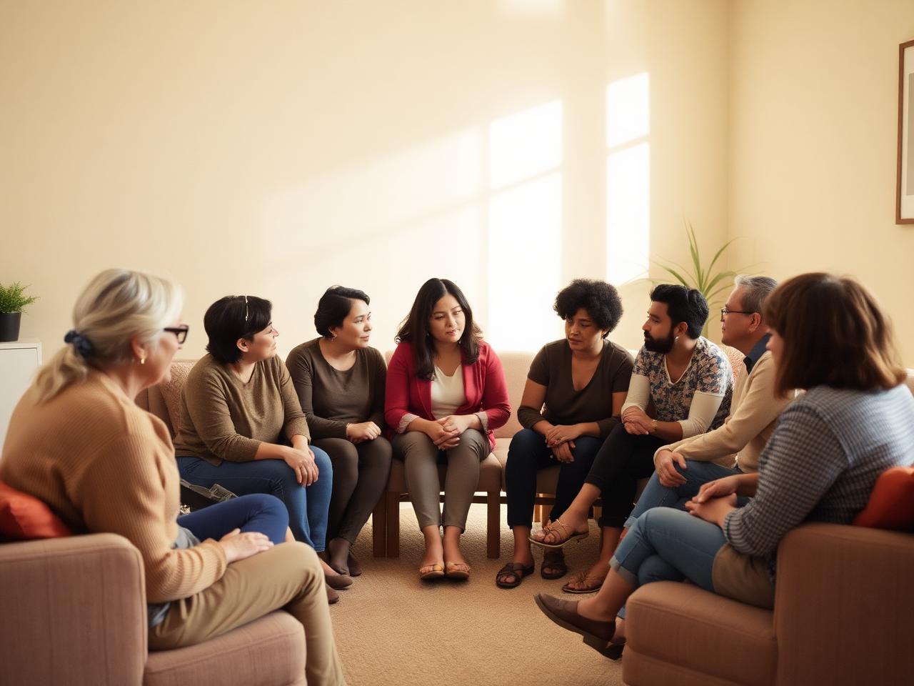Groupe de parole entre parents en cercle d'écoute